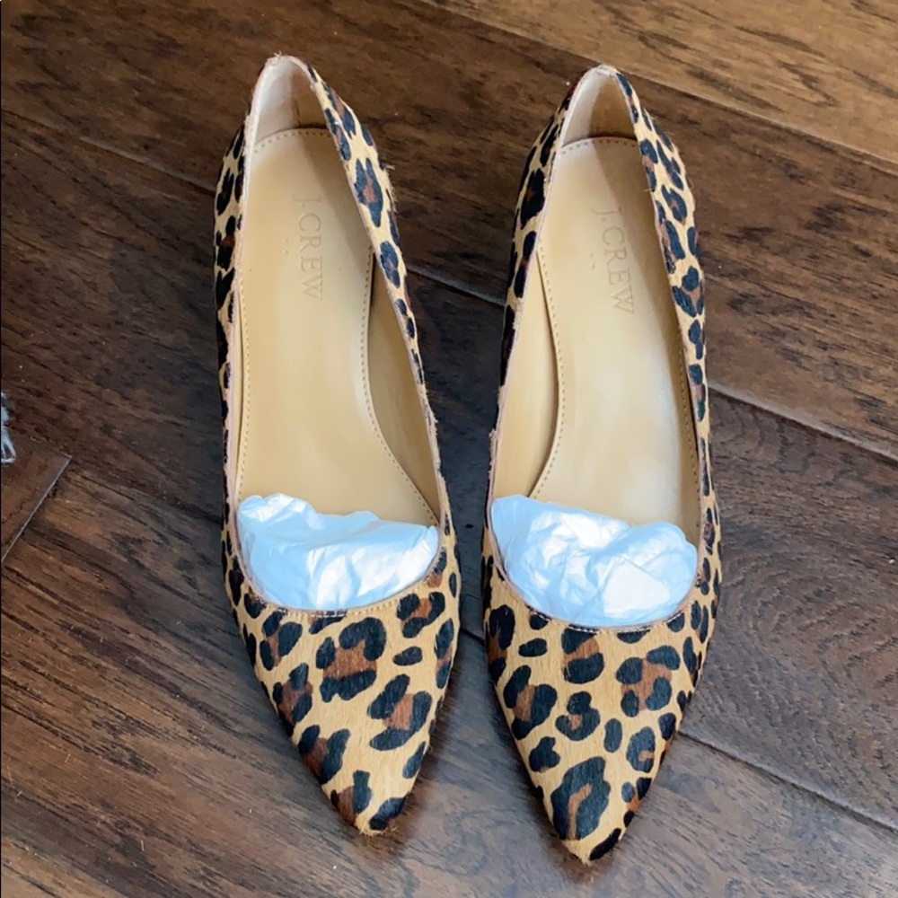 J. Crew leopard kitten heels
